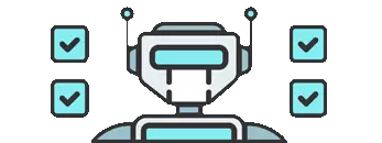 imagen de un robot cumpliendo tareas